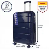 XL Koffer Reisekoffer Travel Hartschalenkoffer Reisen Rosa 48x75x28 cm 100 L – Bild 2