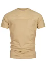 Indicode Herren T-Shirt INSprings-Rundhals Brusttasche Männer Shirt Sommershirt – Bild 1
