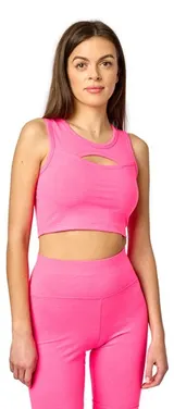 Bellivalini Sport Oberteile Damen Crop Top Neon Gym Yoga Laufen T-Shirt XS-XXL – Bild 1