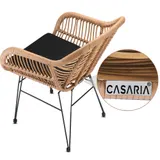 CASARIA® Balkonset 3 teilig Sitzgruppe Garten Bistroset Balkonmöbel Lounge Set – Bild 6