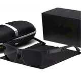 Aluminium Herren HD Sonnenbrille Polarisiert Sport Carbon UV400 Verspiegelt Matt – Bild 6