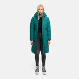 Navahoo Damen Winter Steppmantel Winterjacke gesteppt warm gefüttert Kapuze N094 – Bild 2