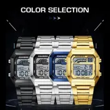 Luxus Herren Uhr Quarz Digital Leuchtziffern Datum Wasserdichte Sport Armbanduhr – Bild 4