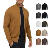 Kronstadt Herren Strickjacke KSCarlo Zip-Cardigan Strick Pullover Stehkragen – Bild 7