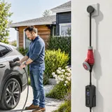 Mobile Wallbox 11kW 8m Typ 2 6–16 A 3-Phasig Ladekabel CEE 16A auf Typ 2 – Bild 3