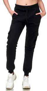 Trainingshose Sport Jogging Fitness Jogger Freizeit Hose Unifarben Damen – Bild 1