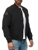 Redbridge Herren Jacke Übergangsjacke Bomberjacke Collegejacke Basic Schwarz Neu – Bild 2