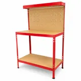 Werkbank 140x90x48cm Werktisch Arbeitstisch Werkzeugbank Lochwand Werkzeug Tisch – Bild 1
