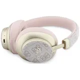 Guess Bluetooth 5.4 Wireless Headset ENC On-Ear 4G Gold Script Metal pink – Bild 4