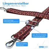 Verstellbarer Taschengurt Ersatz Schultergurt Handtasche Band Boho / Leo Schmal – Bild 3