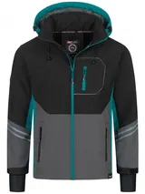 Softshelljacke Herren Jacke Rock Creek Outdoor Jacke Kapuze Übergangsjacke H-344 – Bild 1