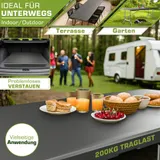 tillvex® Gartentisch 220 cm Buffettisch klappbar Klapptisch Campingtisch Garten – Bild 6