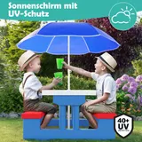 Kindersitzgruppe Sitzgarnitur Kinder Kindermöbel Garten Tisch Bank Sonnenschirm – Bild 6