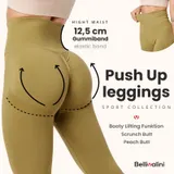 Bellivalini Damen Push Up Leggings Gym High Waist Fitness Shape Hose Sport  – Bild 3