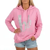 Bruno Banani Damen Sweatshirt Hoodie Rosa Kapuze Langarm Gr. 38 44 46 NEU (7764) – Bild 1