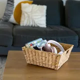 Geschenkkorb leer Aufbewahrungskorb aus Wasserhyazinthe Flechtkorb div. Formen – Bild 9
