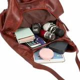 Damen Tasche Leder Crossbody Schultertasche Umhängetasche Handtasche Shopper Bag – Bild 18
