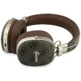 Guess Bluetooth 5.4 Wireless Headset ENC On-Ear Metal 4G Script Logo brown – Bild 3