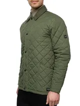 Indicode Herren Steppjacke INDram-Jacke Übergangsjacke Cordkragen Knopfleiste – Bild 3