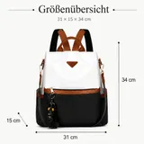 3in1 Damen Rucksack Schultertasche Handtasche Frauen Tasche Multifunktionstasche – Bild 2