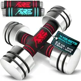 RE:SPORT® 2er Hanteln Set Stahl Hantel Kurzhantel Fitness Kurzhanteln Hantelset – Bild 7