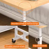 Computertisch mit Rollen Laptoptisch Höhenverstellbar Schreibtisch-Beistelltisch – Bild 6