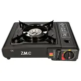 ZMC Campingkocher Outdoor Camping Gas Kocher Herd + 8x Gaskartuschen Schwarz – Bild 7