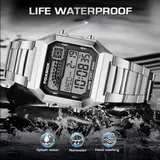 Luxus Herren Uhr Quarz Digital Leuchtziffern Datum Wasserdichte Sport Armbanduhr – Bild 9