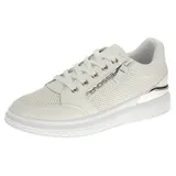 Damen Sneaker Halbschuhe Sportschuhe Freizeitschuhe Schnürschuhe Weiß Blau 36 38 – Bild 1