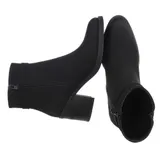 Damen Stiefeletten mit Reißverschluss Ital-Design 1625 in Schwarz – Bild 2