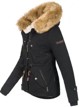 Navahoo Damen Winterjacke Kapuze Kunstfell Winter Jacke Parka Teddyfell B643 NEU – Bild 2