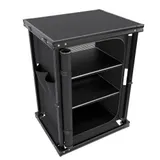 24MOVE® Campingküche Alu Koch Campingschrank Windschutz Faltbar Outdoor Camping – Bild 7