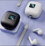Wireless Earphones TWS Kopfhörer Ohrhörer mit langer Akkulaufzeit WEISS – Bild 9