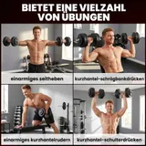 Hantelset 2er Kurzhanteln, 50 kg Kurzhantel Set für Krafttraining, Fitness Stahl – Bild 5