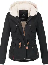 Navahoo Damen Winterjacke Kapuze Kunstfell Winter Jacke Parka Teddyfell B643 NEU – Bild 4