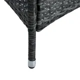 Polyrattan Sitzgruppe Gartenmöbel Set für 8 Personen Rattan Gartenset Anthrazit – Bild 8