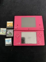 Nintendo DSi Konsole Rosa Pink + 4 Spiele   – Bild 1