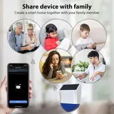 Solarbetriebener WLAN-Außenalarm Mit Bluetooth 5.0 IPX5 Wasserdicht Echtz P1G1 – Bild 1