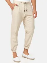 Indicode Herren Leinenhose Veneto-Stoffhose Sommerhose Herrenhose Chino Pants – Bild 2