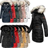 Navahoo PAULA Damen Winter Jacke Steppjacke Mantel Parka Kapuze Warm Gefüttert  – Bild 8