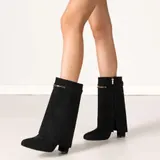 Damen Stiefel mit Reißverschluss und Reißverschluss Ital-Design 8709 in Schwarz – Bild 7