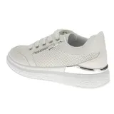 Damen Sneaker Halbschuhe Sportschuhe Freizeitschuhe Schnürschuhe Weiß Blau 36 38 – Bild 3
