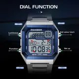 Luxus Herren Uhr Quarz Digital Leuchtziffern Datum Wasserdichte Sport Armbanduhr – Bild 6
