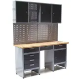 Werkstatt Combi-Set Werkbank 06276 Werkzeugschrank + Werkzeugwand 06278 Lochwand – Bild 3
