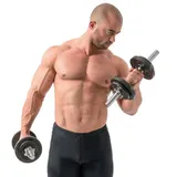 Hop-Sport Gusseisen Kurzhanteln Set 30kg Hanteln Set Kurzhantel Hantelset 2x15kg – Bild 7