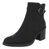 Damen Stiefeletten mit Reißverschluss Ital-Design 1625 in Schwarz – Bild 7