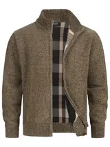 Indicode Herren Strickjacke INFilion-Cardigan Strick Reißverschluss Stehkragen – Bild 1