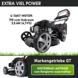 BRAST Rasenmäher Benzin 3,5kW (4,7PS) | 46cm Schnittbreite | 18170 – Bild 2