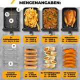Stillstern Dual Heißluftfritteuse 8L, 2400W, Backen, Dörren, Heissluftfritteuse – Bild 7