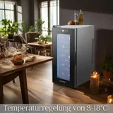 Weinkühlschrank Weinkühler Weinschrank Mini Kühlschrank Weinklimaschrank Minibar – Bild 2